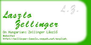 laszlo zellinger business card